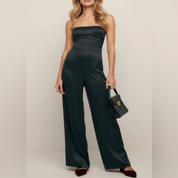 REFORMATION Silk Jumpsuit